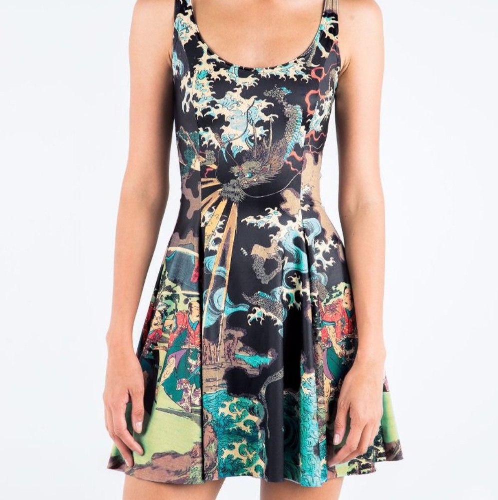 Blackmilk Thunder God Evil Skater Dress